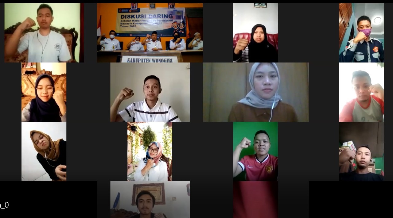 Bawaslu Wonogiri Menggelar Webkusi SKPP Daring