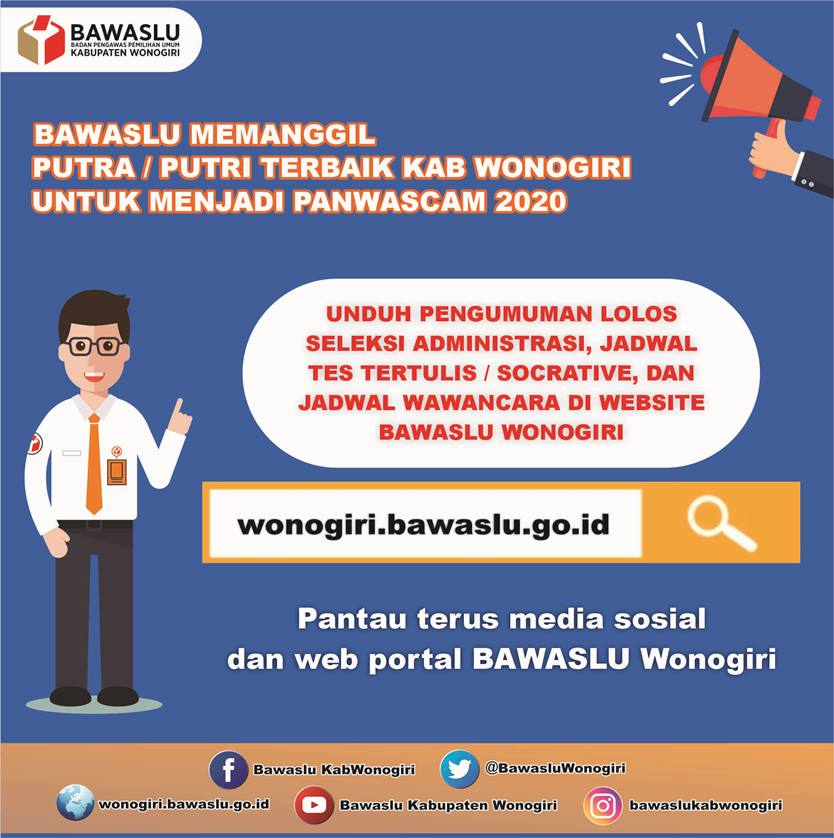 Bergabung Dengan Bawaslu Wonogiri, Mewujudkan Pemilu Berintegritas