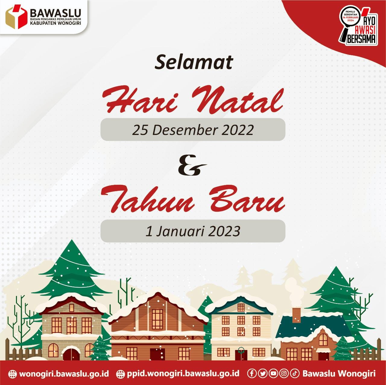 Selamat Hari Natal Sahabat Bawaslu  