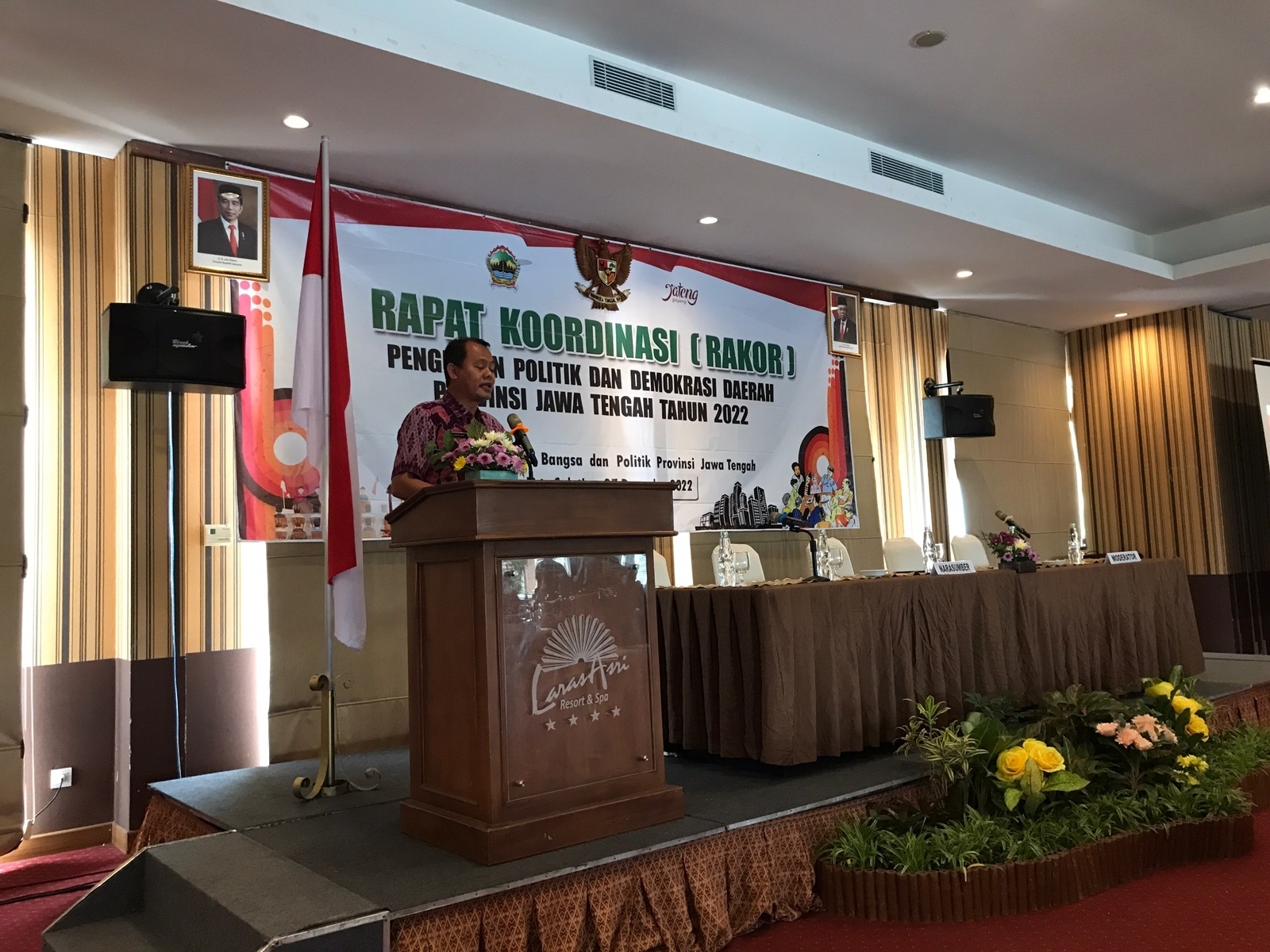 Ketua Bawaslu Wonogiri Hadiri Rakor Penguatan Politik & Demokrasi di Salatiga