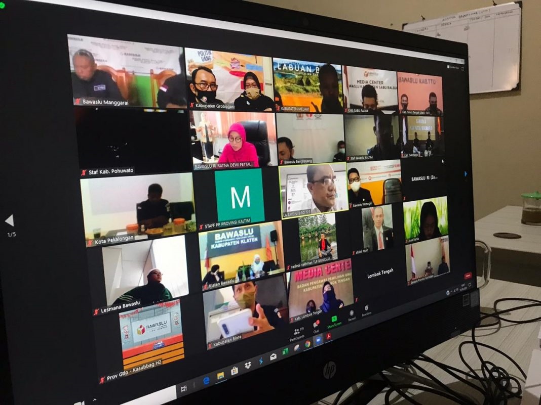 BAWASLU WONOGIRI IKUTI RAKERNIS PENANGANAN PELANGGARAN PILKADA 2020