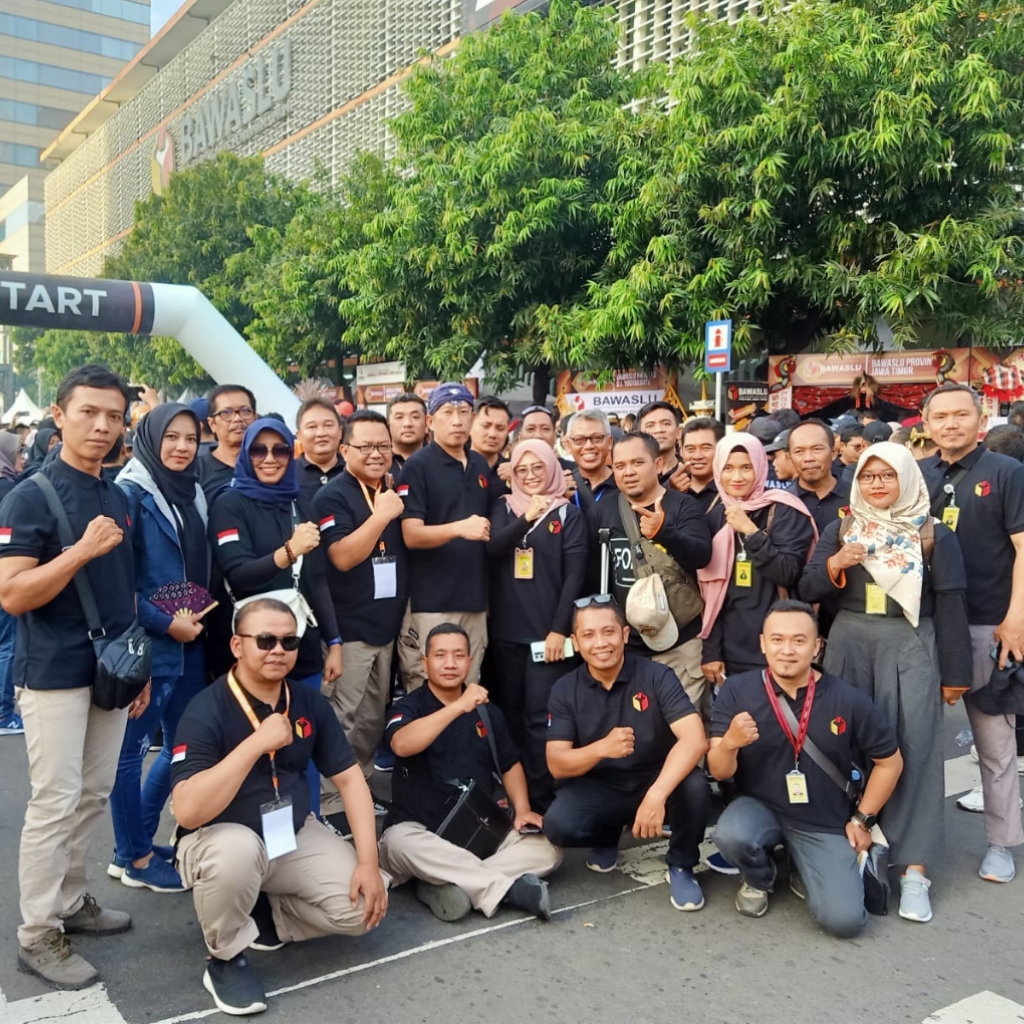 Ketua Panwaslu Kecamatan Se-Kabupaten Wonogiri Ikuti Jalan Sehat di MH Tamrin Jakarta