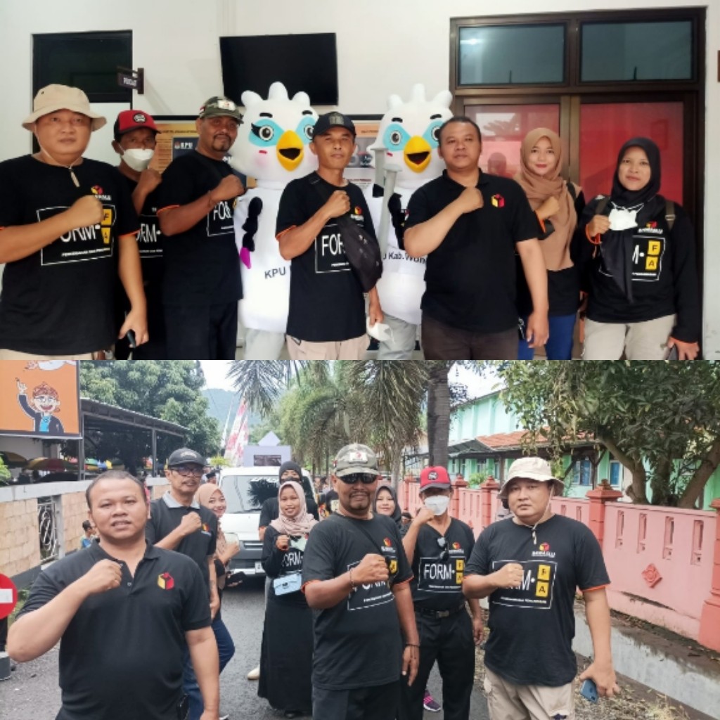 Bawaslu Wonogiri Ikut Memeriahkan Pawai Budaya KPU 