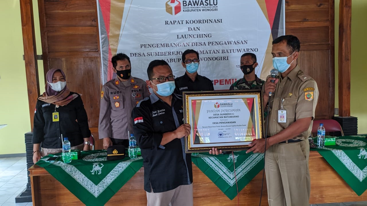 BAWASLU RESMI LAUNCHING DESA SUMBEREJO SEBAGAI DESA PENGAWASAN