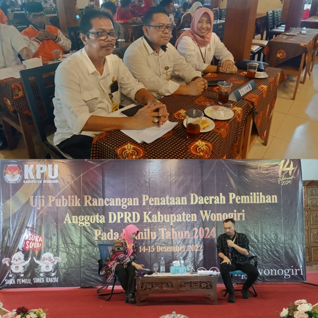 Ketua & Anggota Bawaslu Hadiri Uji Publik Rancangan Penataan Dapil