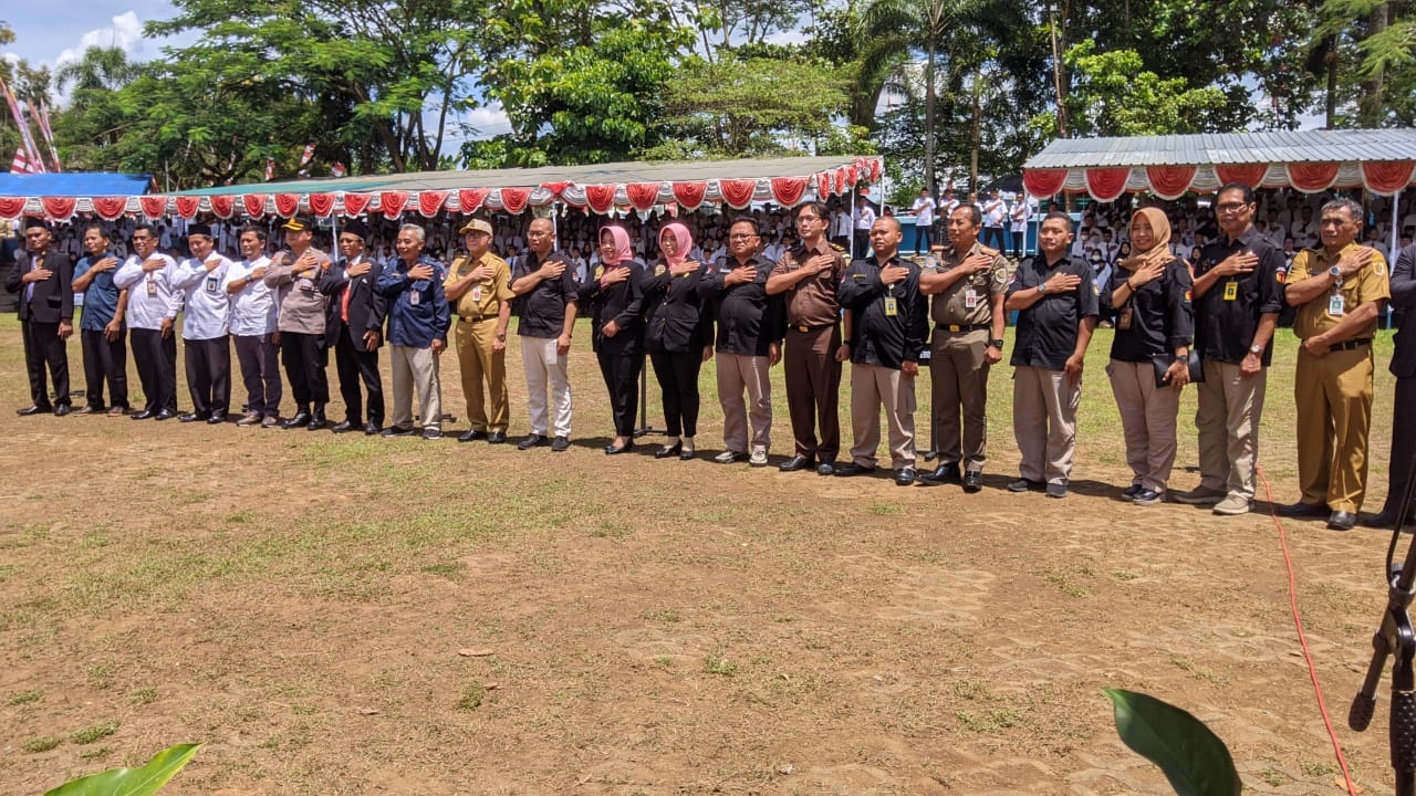 Bawaslu Wonogiri Hadiri Pelantikan PPS & Apel Siaga Penyelenggara Pemilu