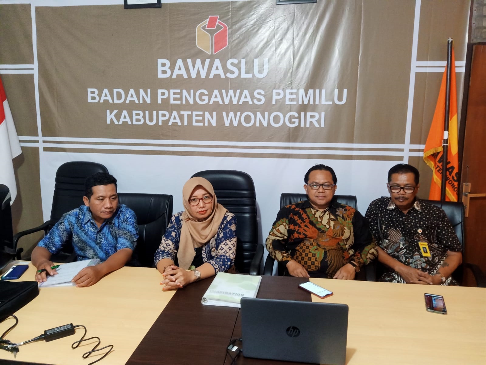 Bawaslu Wonogiri Ikuti Rakor Persiapan Pendaftaran Pemantau Pemilu