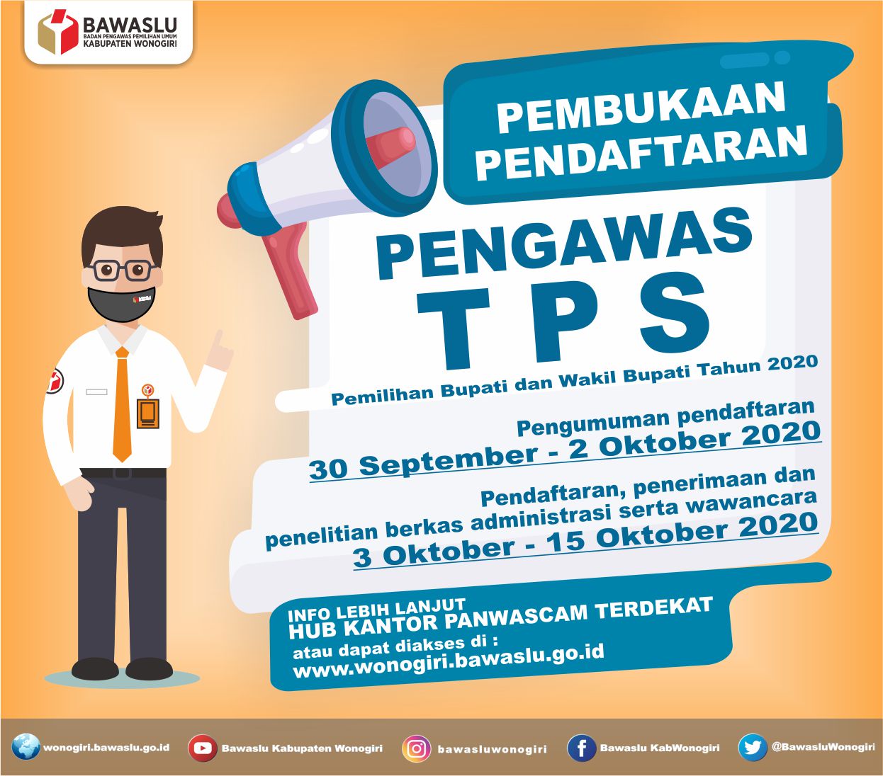 PENDAFTARAN PENGAWAS TPS DIBUKA, SIMAK JADWAL DAN PERSYARATANNYA