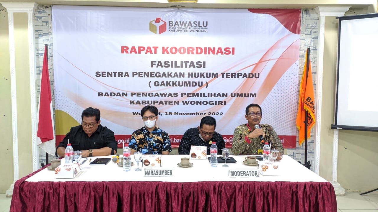 Perkuat Pengawasan Pemilu Serentak 2024, Bawaslu Mengadakan Rakor dengan Gakkumdu