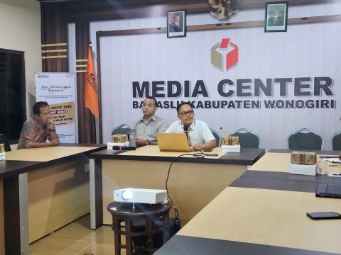 Bawaslu Wonogiri di rapat Rakor PDPB