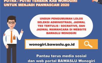 Bergabung Dengan Bawaslu Wonogiri, Mewujudkan Pemilu Berintegritas