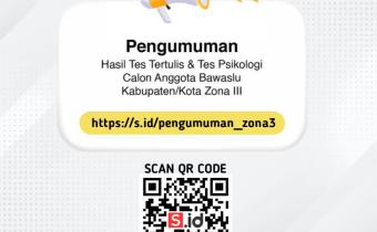 Pemgumuman Hasil Tes Tertulis dan Psikologi Calon Anggota Bawaslu Kabupaten Kota Zona 3 Jateng