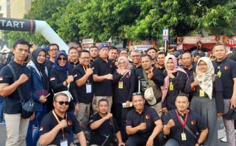 Ketua Panwaslu Kecamatan Se-Kabupaten Wonogiri Ikuti Jalan Sehat di MH Tamrin Jakarta