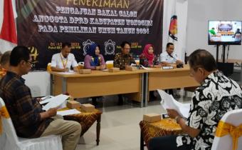 Bawaslu Wonogiri Hadiri Press Release Penerimaan Bacalon Anggota DPRD