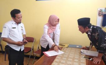 Kordiv SDMO & Diklat Melakukan Monitoring Persiapan Pembentukan PKD di Kec. Slogohimo