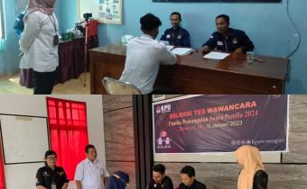 Rabu 18 Januari 2023, Pimpinan Bawaslu Wonogiri Awasi Tes Wawancara PPS