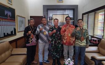 Bangun Sinergitas, Bawaslu Berkunjung Ke Kodim 0728 Wonogiri