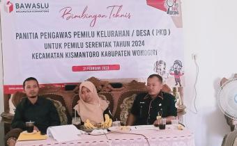 Panwaslu Kecamatan Gelar Bimtek Untuk PKD