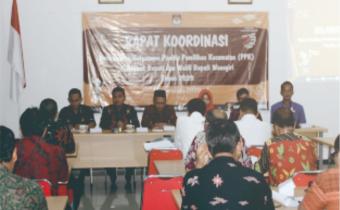 KPU GELAR RAKOR PEMBAHASAN REKRUTMEN PPK, BAWASLU BERI MASUKAN