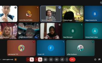 Rapat Virtual Persiapan Pelantikan Anggota Saka Adhyasta Pemilu 