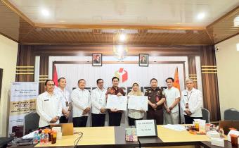 Penyerahan Barang Dugaan Pelanggaran berupa uang senilai 136.050.000 oleh pimpinan Bawaslu Wonogiri kepada pihak Bank Jateng Cabang Wonogiri